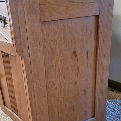 Lot 245: Antique Wash Stand - Dry Sink Cabinet 