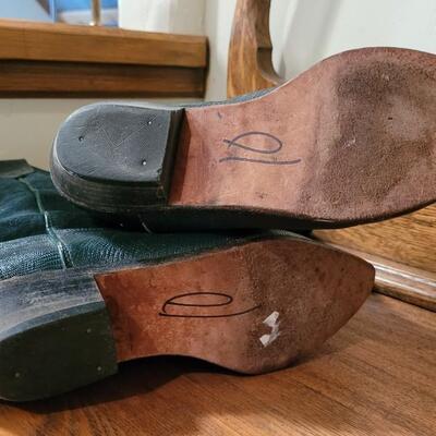 Lot 251: Vintage Cowboy Boots Unsized (See Ruler Measurement)