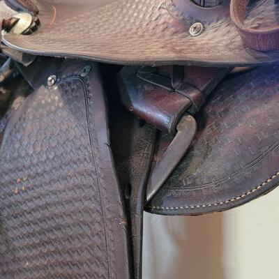 Lot 252: RARE Vintage 1926 JC HIGGINS Handmade Leather Saddle MODEL 8438