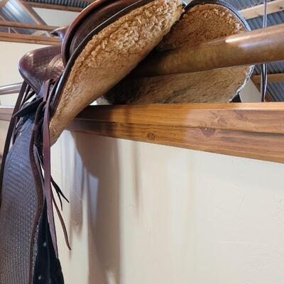 Lot 252: RARE Vintage 1926 JC HIGGINS Handmade Leather Saddle MODEL 8438