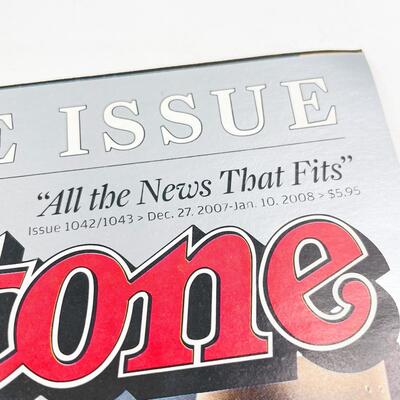 â€œROLLING STONEâ€ MAGAZINE DOUBLE ISSUE 1042/1043 (DECEMBER 27, 2007 - JANUARY 10, 2008) - YEARBOOK 2007