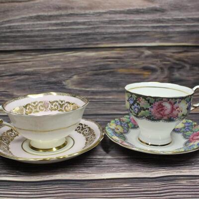 Pair of Vintage Paragon Bone China Tea Cups 