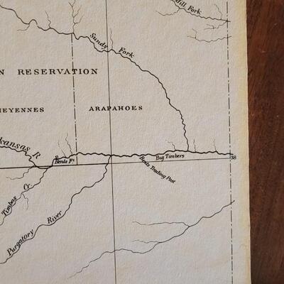 Lot 253: UPDATED!! Very Rare! Antique 1861 Map of Colorado Territory Compiled from Government Maps & Actual Survey- 1st Map of...
