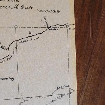Lot 253: UPDATED!! Very Rare! Antique 1861 Map of Colorado Territory Compiled from Government Maps & Actual Survey- 1st Map of...