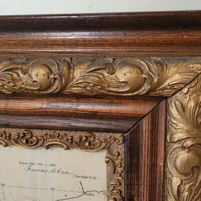 Lot 253: UPDATED!! Very Rare! Antique 1861 Map of Colorado Territory Compiled from Government Maps & Actual Survey- 1st Map of...