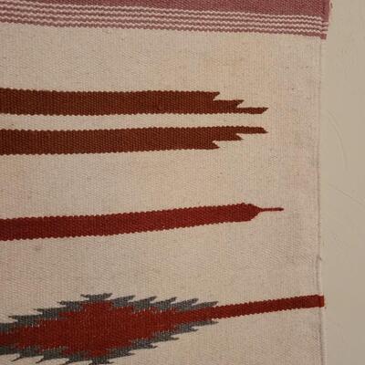 Lot 255: Vintage Mexican Weaving 23" x 41" 