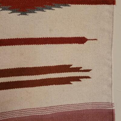Lot 255: Vintage Mexican Weaving 23" x 41" 