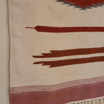 Lot 255: Vintage Mexican Weaving 23" x 41" 