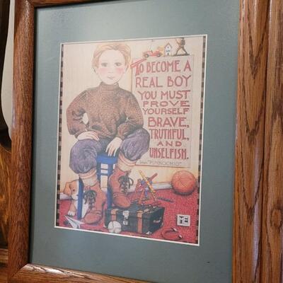 Lot 256: (2) Mary Engelbreit Framed Children's Prints