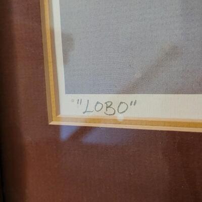 Lot 257: Original SIGNED Fine Art by NANCY ROBINSON "Lobo" 25" x 19.5"