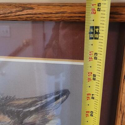 Lot 257: Original SIGNED Fine Art by NANCY ROBINSON "Lobo" 25" x 19.5"