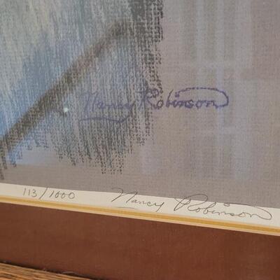 Lot 257: Original SIGNED Fine Art by NANCY ROBINSON "Lobo" 25" x 19.5"
