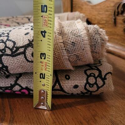 Lot 258: Hello Kitty Fabric and New Kite