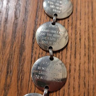 Lot 259: 10 Commandments Hanging Religious Trinket 