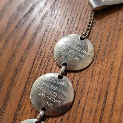Lot 259: 10 Commandments Hanging Religious Trinket 