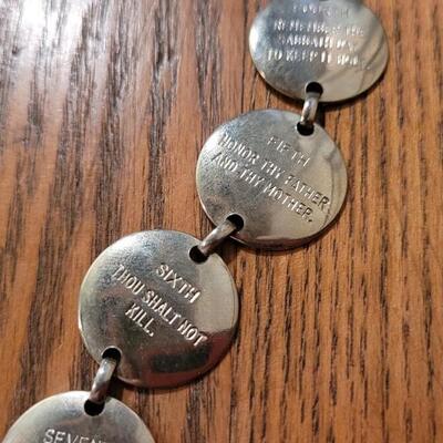 Lot 259: 10 Commandments Hanging Religious Trinket 