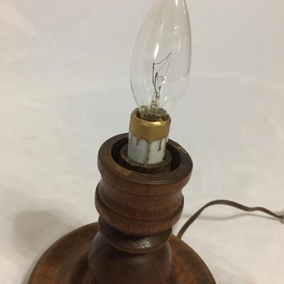 Vintage Table Lamp glass top  rustic farmhouse (