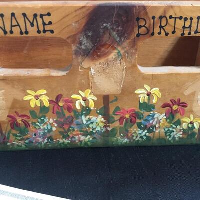Wood Birthday Box