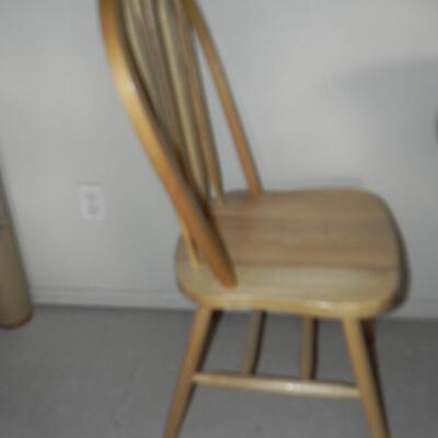 LOT 75   DROPLEAF TABLE & TWO CHAIRS