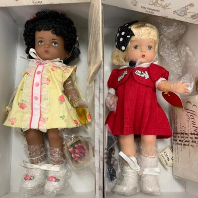 Lot of 2 x Effanbee Dolls Rosebud & Kitty Keepsake#54