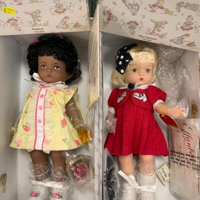 Lot of 2 x Effanbee Dolls Rosebud & Kitty Keepsake#54