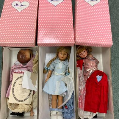 Lot of 3 x Effanbee Dolls 58 