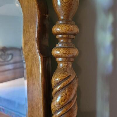 Lot 266: Antique Dresser w/ Mirror 