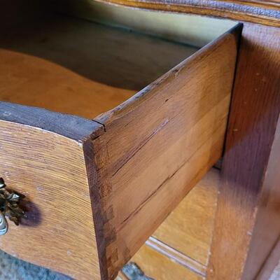 Lot 266: Antique Dresser w/ Mirror 