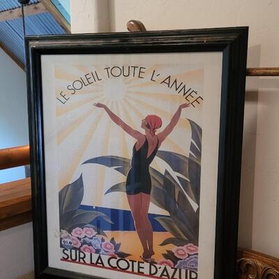 Lot 267: Vintage Art Print 23" x 19"