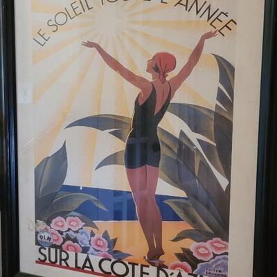 Lot 267: Vintage Art Print 23" x 19"