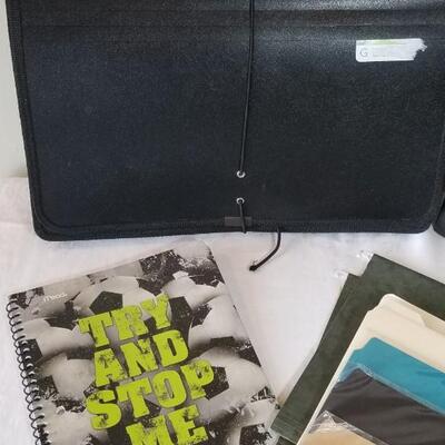 Lot 275: Expandable Folder, File Box, Notebook & Folders