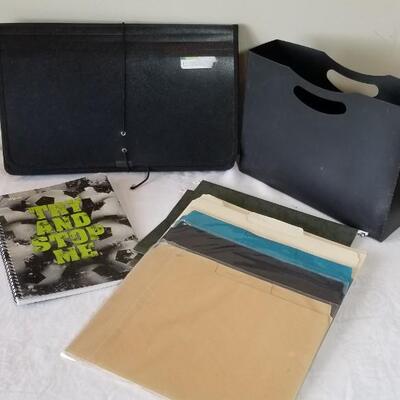 Lot 275: Expandable Folder, File Box, Notebook & Folders