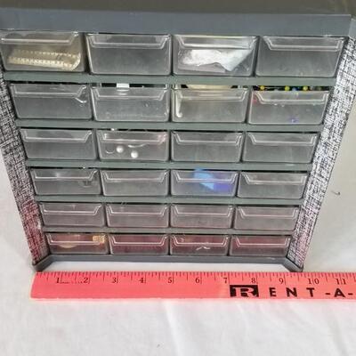 Lot 277: Mini Drawer Organizer filled with Sewing Notions