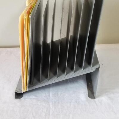 Lot 278: Metal File Organizer 