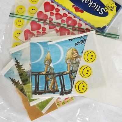 Lot 281: Office Supplies with Neon Green Tote