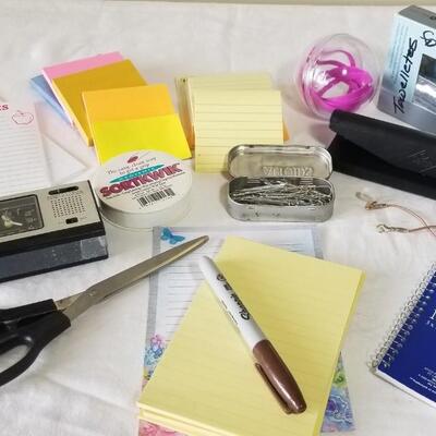 Lot 281: Office Supplies with Neon Green Tote