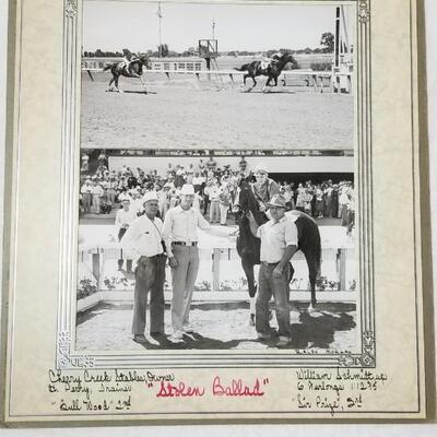 Lot 283: (2) Vintage Racehorse Cabinet Cards "Bee Chest" & "Stolen Ballad"