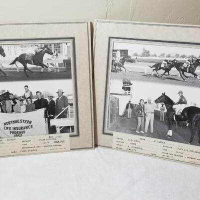 Lot 285: (2) Vintage Racehorse Cabinet Card "Franzel" & "At Random"