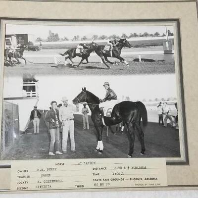 Lot 285: (2) Vintage Racehorse Cabinet Card "Franzel" & "At Random"
