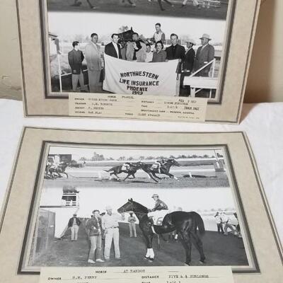 Lot 285: (2) Vintage Racehorse Cabinet Card "Franzel" & "At Random"