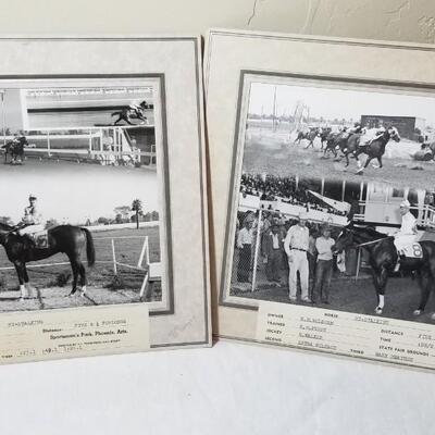 Lot 286: (2) Vintage Racehorse Cabinet both "Hi-Stalking" 