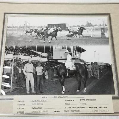 Lot 286: (2) Vintage Racehorse Cabinet both "Hi-Stalking" 