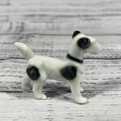 Set of Four Ceramic Dog & Puppy Figurines