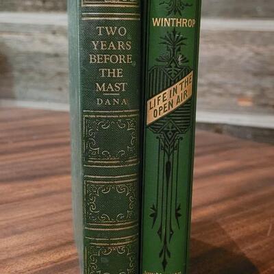 Lot 288: "Two Years Before the Mast" and "Life in the Open Air" 8th ed.