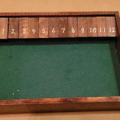 Lot 291: Shut Box Game