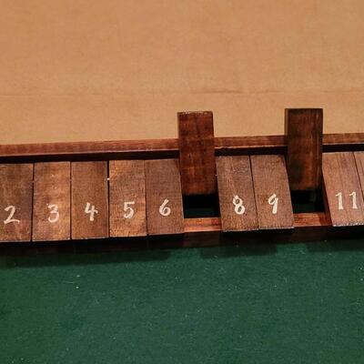 Lot 291: Shut Box Game