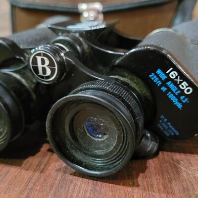 Lot 293: Bushnell Instant Focus 16 Ã— 50 Binoculars with Case