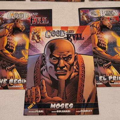 Lot 305: Good and Evil: The Ultimate Comic Book Action Bible Book Lot 