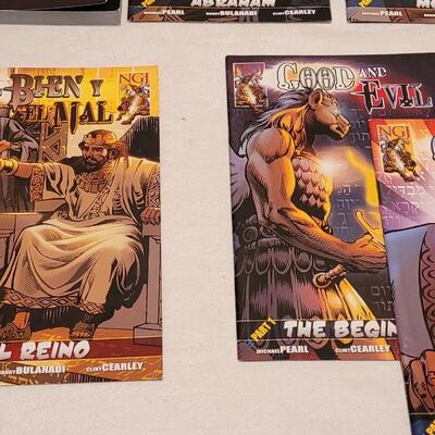 Lot 305: Good and Evil: The Ultimate Comic Book Action Bible Book Lot 