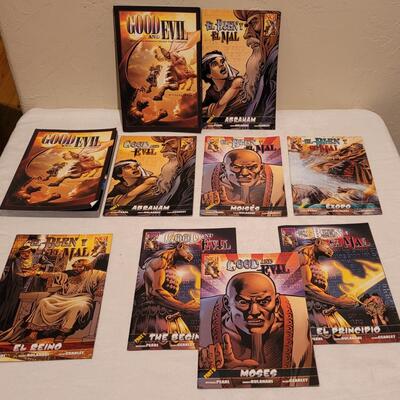 Lot 305: Good and Evil: The Ultimate Comic Book Action Bible Book Lot 